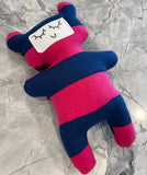 Custom Pink and Blue Stuffed Bear